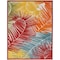 Homeroots 5' X 7' Orange Yellow Red Blue And Green Palm Leaf Indoor Outdoor Area Rug 550357 - alternate 6