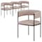 Leisuremod Cyril Collection Modern Chair in Taupe, 4PK CDC22TP4 - alternate 1
