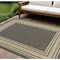 Homeroots 6' X 9' Charcoal Geometric Indoor Outdoor Area Rug 572872 - alternate 7