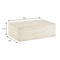 Leisuremod Maya 35 in Fiberstone Coffee Table, Travertine Finish, Weatherproof, Fully Assembled MCT35TR - alternate 7
