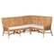 Bali & Pari Baako Bohemian Light Honey Rattan 2-Piece Dining Nook Bench Set 258-14180-14181-ZORO - alternate 1