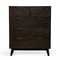 Homeroots 39" Dark Acacia Solid Wood Five Drawer Dresser 473077 - alternate 1
