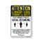 Signmission PSA Elementary School Students And Guests Social Distancing 14in X 10in Wall Graphic, RD-1014-25389 OS-NS-RD-1014-25389 - alternate 1