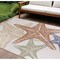Homeroots 8' X 11' Ivory Yellow Orange And Green Starfish Indoor Outdoor Area Rug 546884 - alternate 4