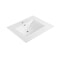 Whitehaus Collection 25 in Countertop Vanity Sink with Integrated Rectangular Bowl, Single Faucet Drilling and Overflow WHCS2522-1H - alternate 1