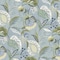 Chesapeake Bohemian Blue Jacobean Wallpaper 3125-72300 - alternate 1