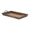 Homeroots 19in Brown Wood Handmade Serving Tray With Handles 399625 - alternate 3