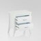 Homeroots 25" White Wood Two Drawer Nightstand 286121 - alternate 6
