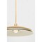 Hudson Valley Lighting Oneida 1 Light Pendant 23.5 In. Vintage Gold Leaf/Soft Sand 1272-VGL/SSD - alternate 5