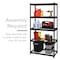 Iron Horse 2300 Riveted Steel Wire Deck Shelving 5-Shelf Unit, 18" D x 36" W x 72" H, Black 22130 - alternate 6