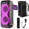 Pyle Compact Bluetooth PA Party Speaker System, 160W Dual 6.5 in Karaoke Machine with Mic, Rechargeable PPHP26BLBG - alternate 1