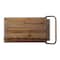 Homeroots Natural and Black Iron And Reclaimed Wood Rolling Bar Cart With Wine Storage 402575 - alternate 4
