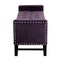 Homeroots 50" Plum and Black Upholstered Velvet Bench with Flip top 530657 - alternate 4