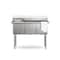 Koolmore 51 in. Three Compartment Commercial Sink, Bowl Size 15x15x14, 18 Gauge Stainless-Steel KM-SC151514-N3 - alternate 6