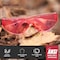 Bison Life Keystone, Safety Glasses, Anti-Scratch, Pink & Gray Lens, Frameless, 12 PK BL-KSSG1-CLCT-PGY-12 - alternate 6