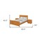 Homeroots Three Piece Brown Solid Wood Bedroom Set 523700 - alternate 7