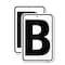 Signmission Sign with Letter B, 12'' X 18'' 2 Signs, Heavy Gauge Aluminum, 2PK A-1218-2PACK-22962 - alternate 1