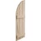 Ekena Millwork Hand Hewn 3 Board Joined Board-n-Batten w/Quarter Round Arch Top Faux Wood Shutters, 16 1/2"W x 76"H SHUBJQ16X76HHPR - alternate 7