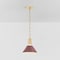 Hudson Valley Lighting Painted No. 2 9.5 in. Pendant in Aged Brass/Soft Crimson by Mark D. Sikes MDS351-AGB/CRN - alternate 3