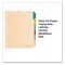 Medical Arts Press Six-Tab Medical Chart Indexes, Side Tab, Assorted Medical, Manila, 65PK 33159 - alternate 2