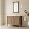 James Martin Vanities Kinnsden 48" Single Vanity, Weathered Oak w/ 3 CM White Zeus Silestone Top D680-V48-WTO-3WZ - alternate 4