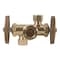 Brasscraft Stop Valve, 1/2 x 3/8 x 1/4 in Connection, Compression, 125 psi Pressure, Brass Body CR1900DVX R - alternate 2