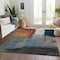 Homeroots 8' X 10' Copper Green And Gray Abstract Washable Indoor Outdoor Area Rug 603722 - alternate 3