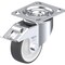 Blickle Swivel Plate Caster, PU, 4", Brake, Load Rating: 660 lb. LK-POTH 100KA-14-FI - alternate 1