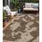 Homeroots 5' X 8' Brown And Beige Abstract Washable Indoor Outdoor Area Rug 614516 - alternate 1
