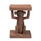 Bali & Pari Miyoco Monkey End Table - Handwoven Rattan Sculptural Accent Side Table with Platform Base 270-14843-ZORO - alternate 4