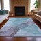 Homeroots 9' X 12' Sky Blue And Gray Abstract Washable Indoor Outdoor Area Rug 631849 - alternate 4