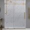 Anzzi 60in x 76in Frameless Shower Door with Sliding in Brushed Gold with Tsunami Tempered Clear Glass SD-FRLS06102BG - alternate 1