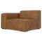 Homeroots 44" Brown Leather Modular Sofa 641036 - alternate 5