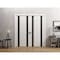 Sartodoors Sliding Closet Double Bi-fold Doors 96 x 80 inches, Planum 0444 White Silk with Black Inserts and F PLANUM0444DBF-WS-96 - alternate 1