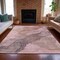 Homeroots 8' X 10' Blush And Gray Abstract Washable Indoor Outdoor Area Rug 631830 - alternate 3