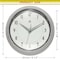 Infinity Instruments Retro Round Metal Wall Clock, Stone Grey, 9.5 in 10940ST - alternate 5