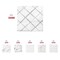 Smarty Had A Party White with Silver Diamond Paper BeverageCocktail Napkins 600 Napkins, 600PK 2296-CASE - alternate 5