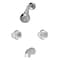 Boston Harbor Tub and Shower Faucet, 2-Handle, Fixed Mount Showerhead, 1.75 GPM Showerhead, 1 Spray Settings GU-TQOB016CP - alternate 1