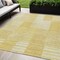 Homeroots 5' X 8' Gold Wheat And Ivory Striped Washable Indoor Outdoor Area Rug 581648 - alternate 1