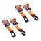 Mytee Products 2in x 10ft Auto Re-Tractable Ratchet Straps with Zinc Coated S hook - Orange, 2PK RS210R-OR2PKx2 - alternate 4
