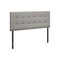 Homeroots Gray Linen Blend Upholstered Full Headboard 490175 - alternate 1