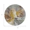 Homeroots 8' Gold And Gray Round Abstract Washable Indoor Outdoor Area Rug 615610 - alternate 6