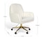Martha Stewart Clara Upholstered Office Chair in Off White/Polished Brass CH-240231-1-CR-GLD-MS - alternate 6
