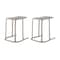 Lagoon Uno Resin C-Shape Side Table, 2PK 7095G6-SSLGS - alternate 1