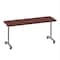 Correll Rectangle Premium Sit To Stand HPL Flip Top Table, 72 in W, 28 in to 38 in H, Particleboard Top FTS3072-20-14-20 - alternate 1