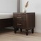 Homeroots 22" Mocha Solid Wood Round Two Drawer Nightstand 722585 - alternate 4