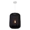 Jonathan Y Aurelia 13.75" 1-Light Scandinavian Japandi Adjustable Lantern Metal w/Ribbed Cocoon Capsule Shade L JYL4207C - alternate 1