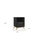 Homeroots Modern Black And Natural Flair Night Stand 389033 - alternate 3