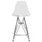 Leisuremod Cresco Modern Acrylic Barstool with Chrome Base and Footrest, Clear CB30CL - alternate 5