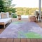 Homeroots 8' X 10' Lavender Mint Green And Ivory Abstract Washable Indoor Outdoor Area Rug 617404 - alternate 6